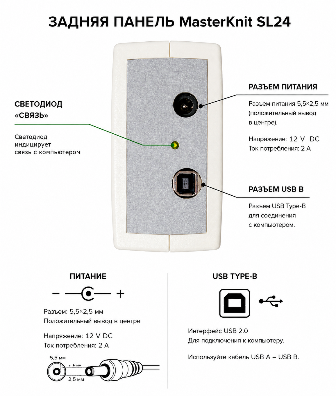 Задняя панель MASTERKNIT SL24